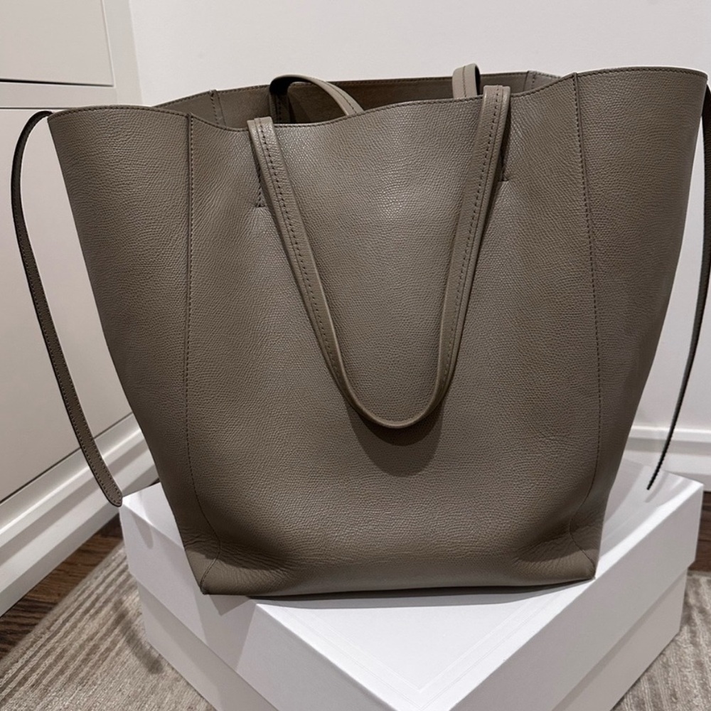 Celine cabas taupe tote bag